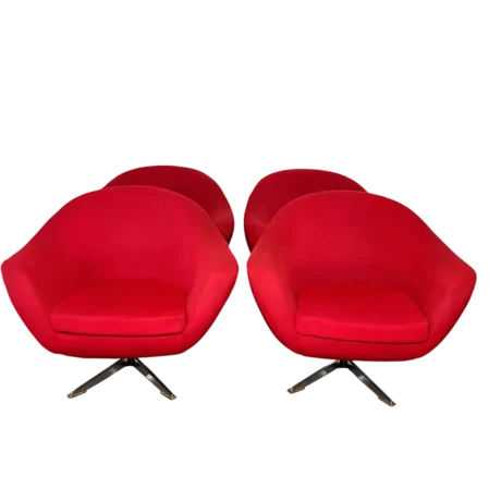 Fauteuils coque rouge