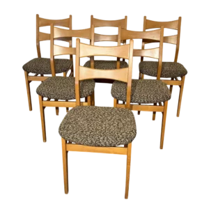 Chaises scandinave tissus