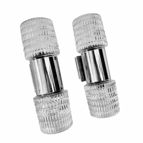 appliques chrome verre