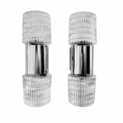appliques chrome verre